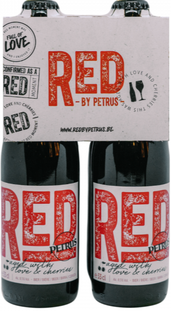 Petrus Red set met 4 flesjes van 33cl